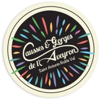 logo de l'office de tourisme de saint antonin noble val et des causses et gorges de l'aveyron